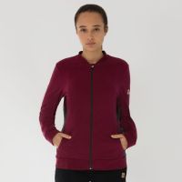 Laufoutlet - EFFI Bequeme Freizeitjacke - Sweatjacke mit Stehkragen aus Bio-Baumwolle - dark tibet