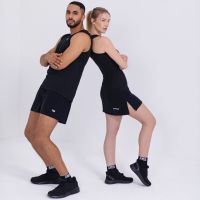 Laufoutlet - RABA Laufrock mit integrierter Tight | Nachhaltig & fair - Atmungsaktiver Laufrock mit integrierter Tight - black