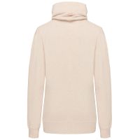 Laufoutlet - COOLIA Bequemer Damen Hoodie | Nachhaltig & fair - Kuscheliger Hoodie mit Stehkragen aus Bio-Baumwolle - beige meliert