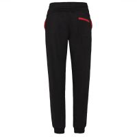 Laufoutlet - ERIKS Warme Jogginghose - Warme nachhaltige Jogginghose aus Bio-Baumwolle mit farblichen Akzenten - black