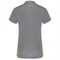 Laufoutlet - HALLA Laufshirt mit Zip - Atmungsaktives Laufshirt mit Reißverschluss aus recyceltem Polyester - steel