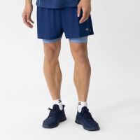 Laufoutlet - KAITO Atmungsaktive Herren Laufshort mit Tight | Nachhaltig & fair - Atmungsaktive Laufshort mit integrierter Tight - atlantic blue