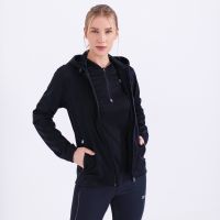 Laufoutlet - LUNE Wind- und wasserdichte Damen Laufjacke | Nachhaltig & fair - Wind- und wasserdichte Laufjacke mit Kapuze - black