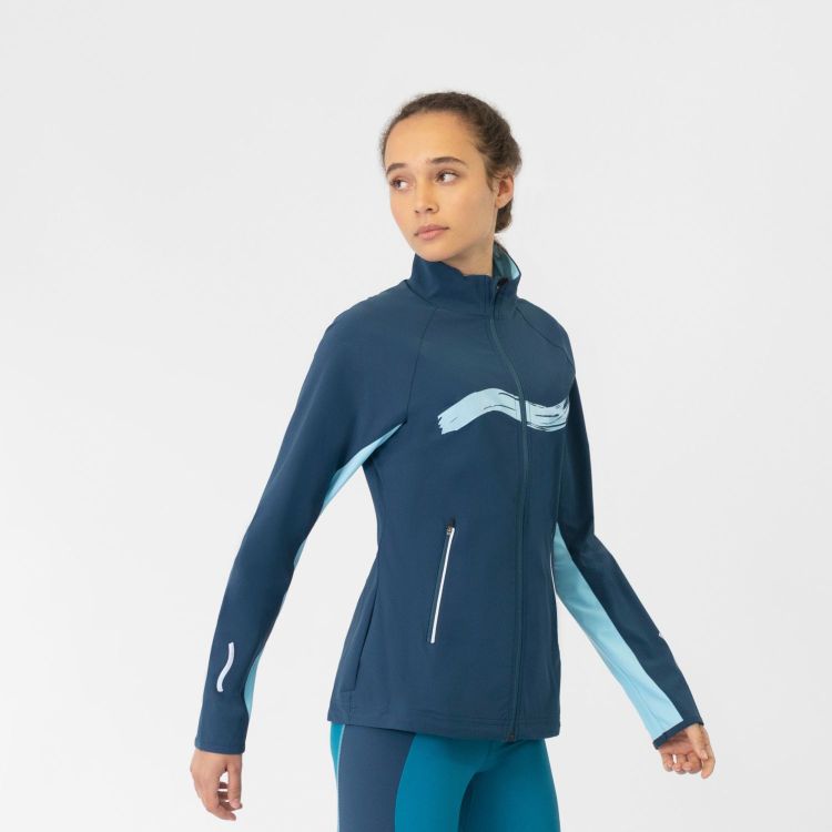 Laufoutlet - ASTA Atmungsaktive Laufjacke mit UV-Schutz | Nachhaltig & fair - Atmungsaktive Laufjacke mit UV-Schutz und Handysicherung - deep sea