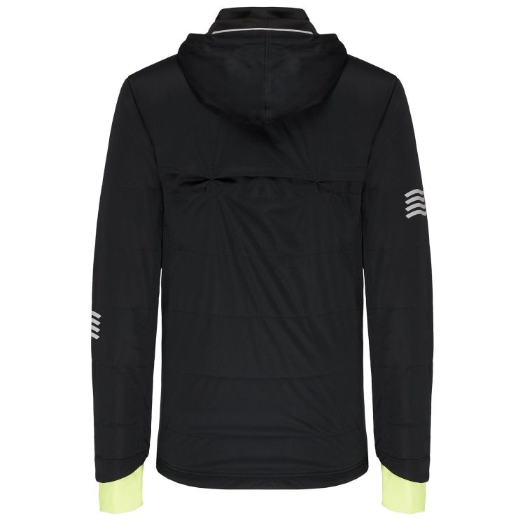 Laufoutlet - NARNIK Klimaregulierende Polartec Alpha Herren Laufjacke | Nachhaltig & fair - Laufjacke mit maximaler Klimaregulierung - black