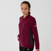 Laufoutlet - EFFI Bequeme Freizeitjacke - Sweatjacke mit Stehkragen aus Bio-Baumwolle - dark tibet