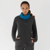 Laufoutlet - INGA Freizeitjacke - Sweatjacke mit Stehkragen aus Bio-Baumwolle - graphit melange