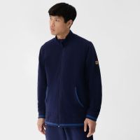 Laufoutlet - INGO Freizeitjacke - Bequeme Freizeitjacke aus Bio-Baumwolle mit farblichen Akzent - admiral