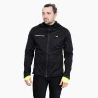 Laufoutlet - NARNIK Klimaregulierende Polartec Alpha Herren Laufjacke | Nachhaltig & fair - Laufjacke mit maximaler Klimaregulierung - black