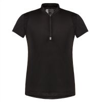 Laufoutlet - RANA Atmungsaktives Damen Funktions T-Shirt mit Zip | Nachhaltig & fair - Atmungsaktives Laufshirt mit Zip - black