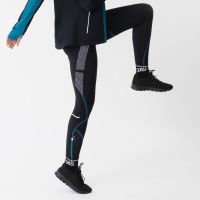 Laufoutlet - ANE Warme Damen Lauftight | Nachhaltig & fair - Wärmende Lauftight mit UV-Schutz und Anti-Rutsch-Gummi - black