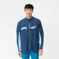 Laufoutlet - EVEN Atmungsaktive Herren Laufjacke aus dem Meer | Nachhaltig & fair - Atmungsaktive Laufjacke mit Reflektoren und Handysicherung - deep sea