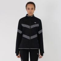 Laufoutlet - JUNA Winddichte Damen Laufjacke | Nachhaltig & fair - Winddichte Laufjacke mit Daumenschlaufe - black