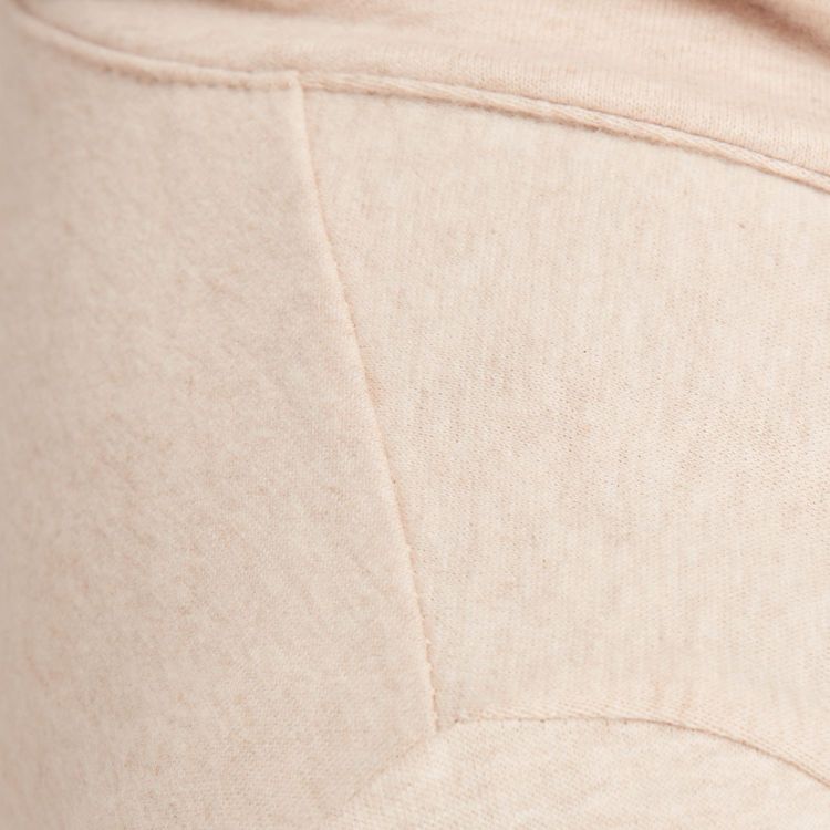 Laufoutlet - COOLIA Bequemer Damen Hoodie | Nachhaltig & fair - Kuscheliger Hoodie mit Stehkragen aus Bio-Baumwolle - beige meliert