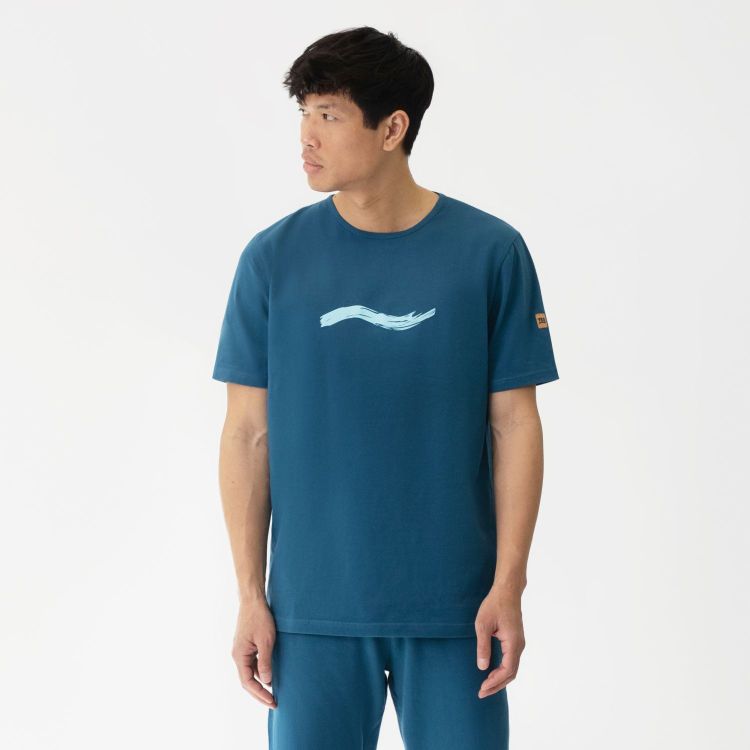 Laufoutlet - FIA Kurzarm Unisex Freizeitshirt aus Bio-Baumwolle | Nachhaltig & fair - Kurzarm Freizeitshirt aus Bio-Baumwolle - deep sea