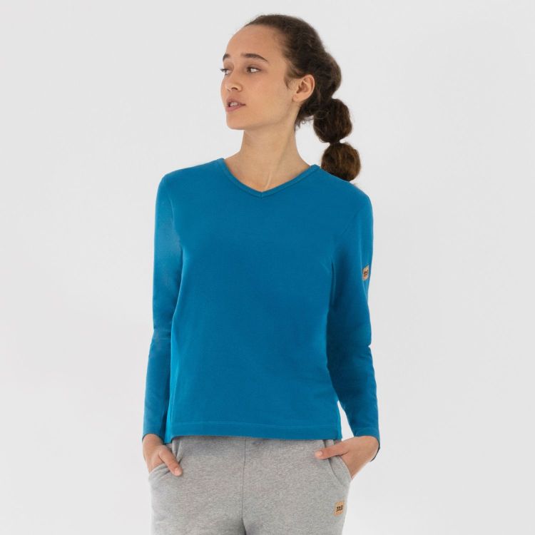 Laufoutlet - HENRIKA Freizeitshirt - Bequemes Langarm Freizeitshirt aus Bio-Baumwolle - deep ocean