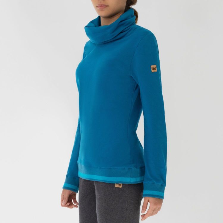 Laufoutlet - INA Hoodie - Kuscheliger Hoodie mit Stehkragen aus Bio-Baumwolle - deep ocean