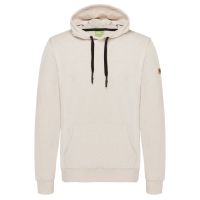 Laufoutlet - Coolio Bequemer Herren Freizeithoodie | Nachhaltig & fair - Kuscheliger Hoodie mit Kapuze aus Bio-Baumwolle - beige meliert