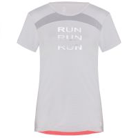 Laufoutlet - EBRU Laufshirt - Atmungsaktives Laufshirt mit transparenten Details - cloud