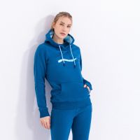 Laufoutlet - FILIP Bequemer Unisex Freizeithoodie | Nachhaltig & fair - Kuscheliger Hoodie aus Bio-Baumwolle - deep sea