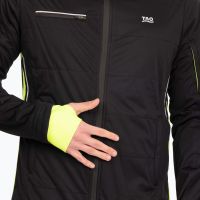 Laufoutlet - NARNIK Klimaregulierende Polartec Alpha Herren Laufjacke | Nachhaltig & fair - Laufjacke mit maximaler Klimaregulierung - black