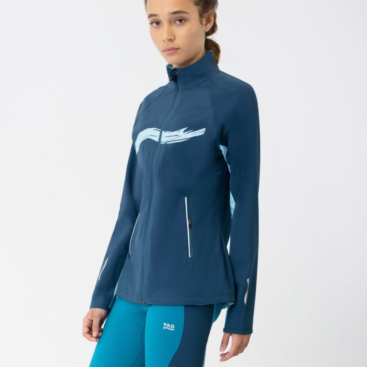 Laufoutlet - ASTA Atmungsaktive Laufjacke mit UV-Schutz | Nachhaltig & fair - Atmungsaktive Laufjacke mit UV-Schutz und Handysicherung - deep sea