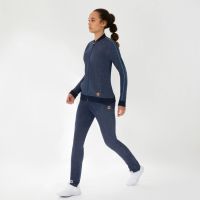 Laufoutlet - FLEUR Gerade Jogginghose - Strukturierte Jogginghose aus Bio-Baumwolle - navy