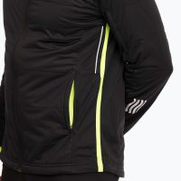 Laufoutlet - NARNIK Klimaregulierende Polartec Alpha Herren Laufjacke | Nachhaltig & fair - Laufjacke mit maximaler Klimaregulierung - black