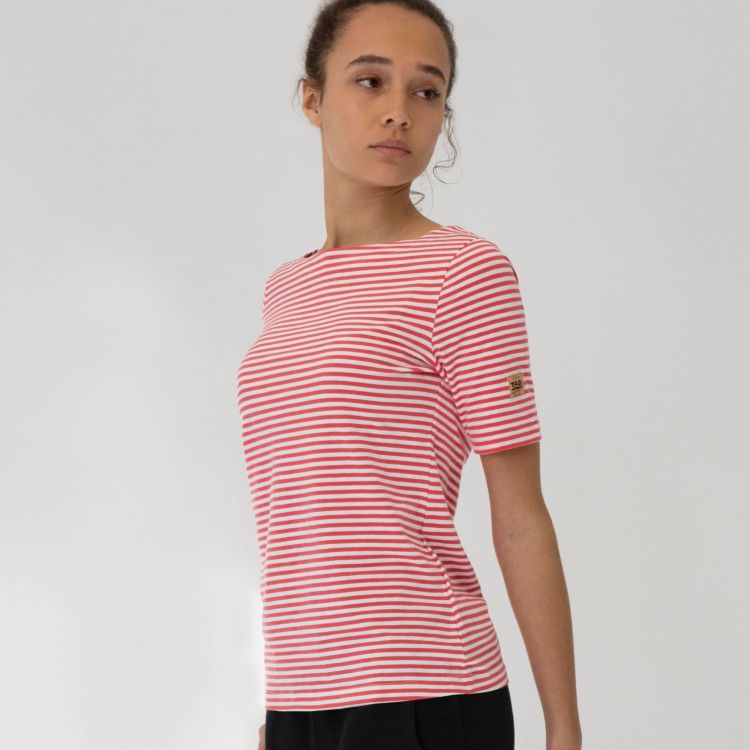 Laufoutlet - FINCHEN Kurzarm Freizeitshirt - Gestreiftes Freizeitshirt aus Bio-Baumwolle - icelolly striped