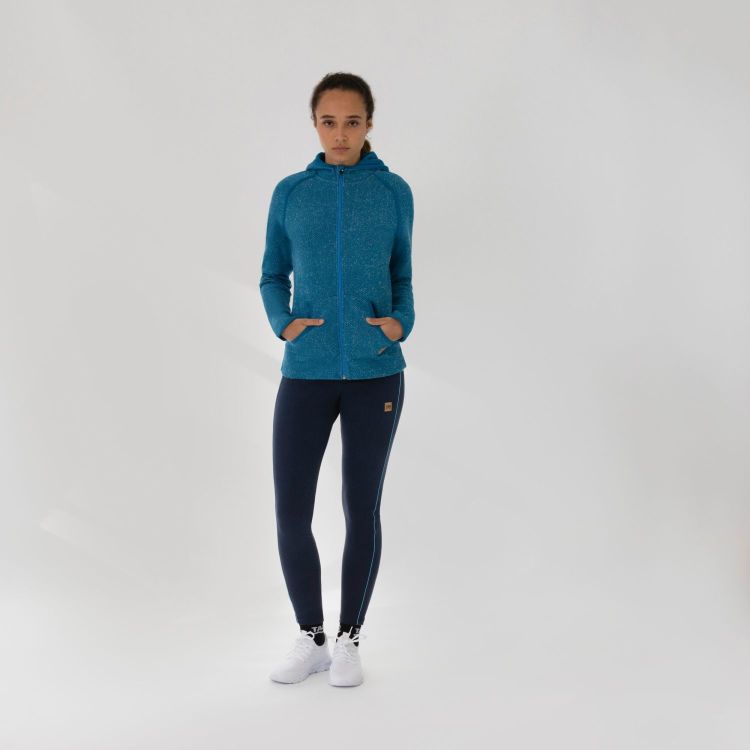 Laufoutlet - FRIDA Bequeme Damen Freizeitleggings | Nachhaltig & fair - Körpernahe Tight aus Bio-Baumwolle - navy