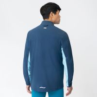 Laufoutlet - EVEN Atmungsaktive Herren Laufjacke aus dem Meer | Nachhaltig & fair - Atmungsaktive Laufjacke mit Reflektoren und Handysicherung - deep sea