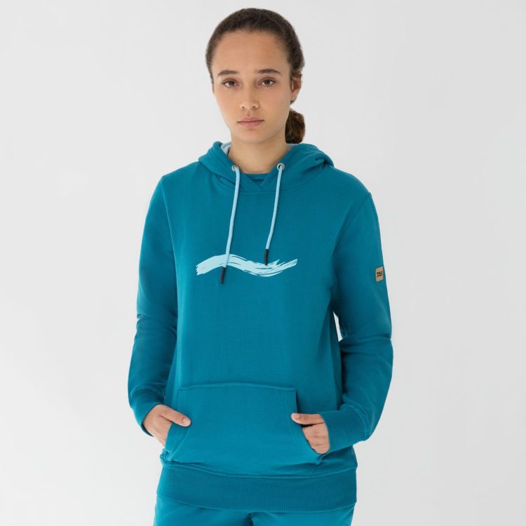 Laufoutlet - FILIP Bequemer Unisex Freizeithoodie | Nachhaltig & fair - Kuscheliger Hoodie aus Bio-Baumwolle - deep sea